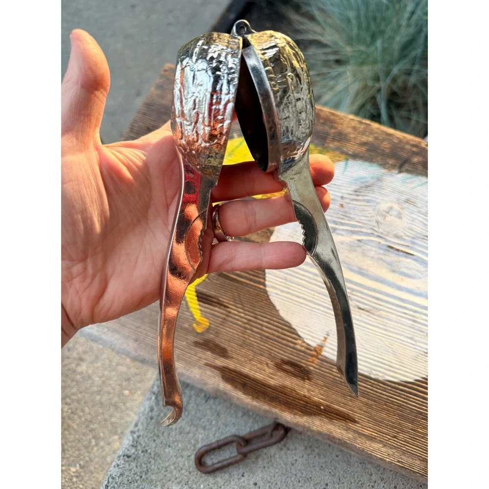 Vintage Walnut Shaped NUT CRACKER BMF N West Germany Hinged 8